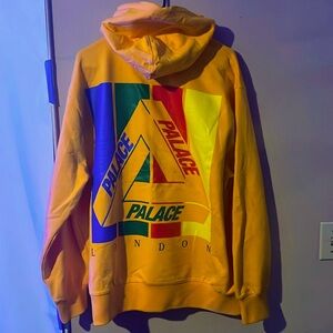 PALACE TRE-EMB HOODIE YELLOW SIZE XL